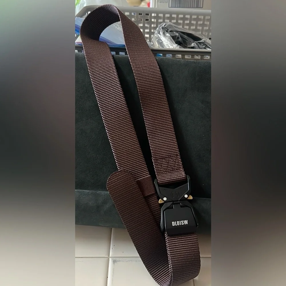 New DLOISW Tactical Belt Nylon Brown size 30”-36”